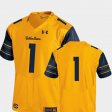 #1 College Football Cal Golden Bears Performance Premier Under Armour Mens Gold Jersey 523045-122